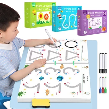 Детские игрушки для изучения математики Монтессори, планшет для рисования, ручка для тренировки рук, набор игр по математике, набор развивающих игрушек-книг