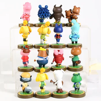 Animal Crossing New Horizons Shizue Mabel Blathers Nook Kicks Мини Фигурка из ПВХ Игрушка Кукла Подарки для детей 3