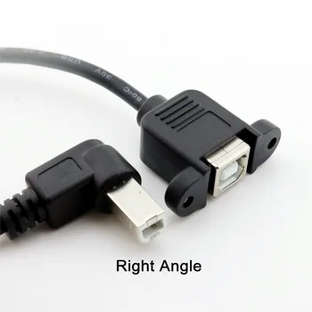 20x Разъем USB 2.0 B под прямым углом 90 градусов к гнезду USB 2.0 B Разъем для подключения принтера к панели 30 см/50 см