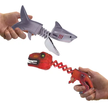 Забавная игрушка Динозавр Клюв Акулы Телескопический Пружинный манипулятор Зажим Креативный Декомпрессионный трюк Детская игрушка Подарок на день рождения