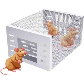 Мышеловка с непрерывным циклом, Клетка для ловли крыс, Убийца мышей, Автоматический инструмент для ловли мышей в помещении и на открытом воздухе