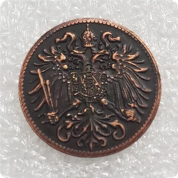 1892 Австрия - Габсбург 1 и 2 Копии монет Хеллера - Франца Иосифа I. 1