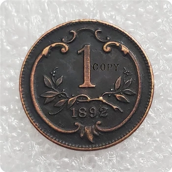 1892 Австрия - Габсбург 1 и 2 Копии монет Хеллера - Франца Иосифа I. 2