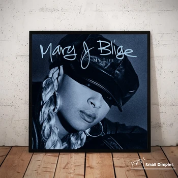 Мэри Джей Блайдж, музыкальная жизнь, обложка альбома, плакат, художественная печать, украшение дома, настенная живопись (без рамки)