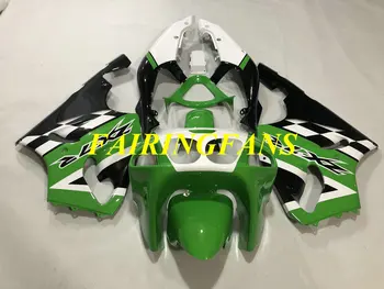 Комплект Мотоциклетных Обтекателей для KAWASAKI Ninja ZX7R 97-03 ZX 7R 1997 1999 2000 2003 ABS Зеленый Белый Черный Комплект Кузова