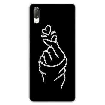 Чехол Love on the finger kpop heart Case для Sony Xperia L1 L2 L3 X XA XA1 XA2 Ultra E5 XZ XZ1 XZ2 Compact XZ3 M4 Aqua Z3 Z5 Premium 3