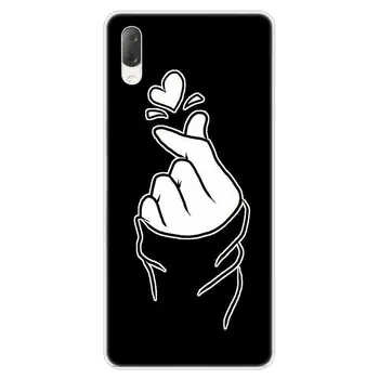 Чехол Love on the finger kpop heart Case для Sony Xperia L1 L2 L3 X XA XA1 XA2 Ultra E5 XZ XZ1 XZ2 Compact XZ3 M4 Aqua Z3 Z5 Premium 4