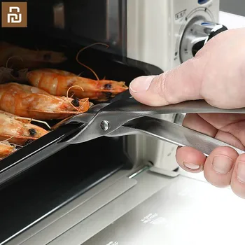 Оригинальные кухонные плоскогубцы Xiaomi jia Youpin приспособления из стали, предотвращающей обжиг, из пищевых материалов, зажим для тарелки / чаши, зажим для духовки 0