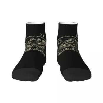 Мужские винтажные носки для мотогонщиков Kawaii TT, удобные теплые носки для экипажа с 3D-принтом Isle of Man 0