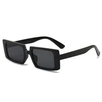 1 / 2ШТ Женские Винтажные негабаритные квадратные солнцезащитные очки для вождения 2021 Модные солнцезащитные очки Новейшего дизайна в большой оправе градиентных оттенков UV400 1