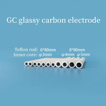 Японский стеклоуглеродный электрод GC 1/2/3/4/5 мм, дополнительный модифицированный дисковый электрод из стеклоуглерода, можно оплатить по счету 0