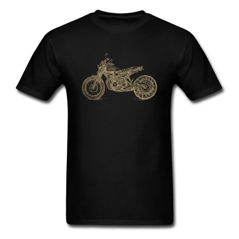 Классические ретро мужские мотоциклетные футболки EVERAD DARK Men с графической вставкой из полиэстера и хлопка, летние осенние футболки для мужчин