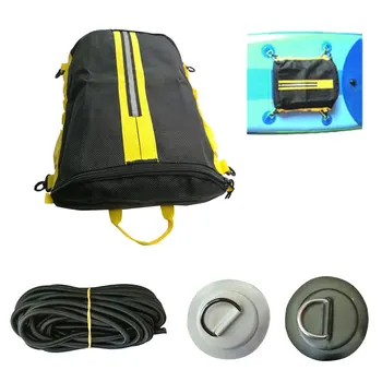 Надувная лодка SUP D Ring Pad, сетчатая палубная сумка для лодки, рафтинга на каноэ, Стоячая доска для гребли, палубный карман, сумка для хранения