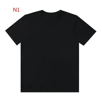 Новая футболка Tide с круглым вырезом и принтом с коротким рукавом для мужчин и женщин в одном стиле (N1-N54) 0