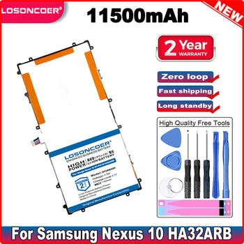 LOSONCOER Сменный Аккумулятор 11500 мАч SP3496A8H Для Samsung Google Nexus 10 N10 GT-P8110 HA32ARB P8110 Аутентичный Аккумулятор Для Планшета