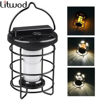 Светодиодный фонарик для палатки, походный фонарь, USB-перезаряжаемая лампа, наружная портативная лампа, Аварийный фонарь с функцией бесконечного затемнения 0