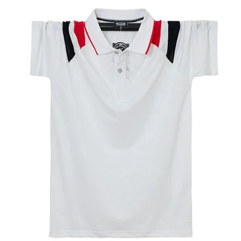 Плюс 6XL Мужская рубашка поло с коротким рукавом, мужская футболка, Весенняя мужская одежда, летняя футболка, Бренд Homme, высокое качество, 2023, однотонный цвет