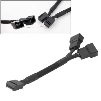 CB-Y4P 4Pin PWM Y Разветвитель кабеля вентилятора от 1x4pin до 2x4pin Адаптер расширительного кабеля M5TB