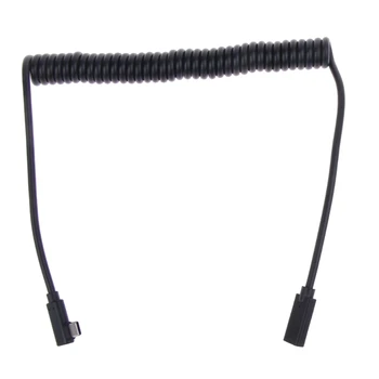 Поддержка спирального кабеля UsbC 5A OTG Быстрая зарядка мужской шнур-адаптер famele Мягкий челнок 0