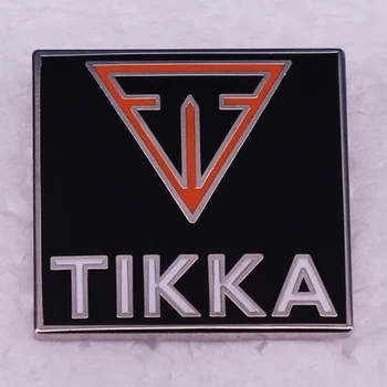 Значок с логотипом финской компании TIKKAs, булавка с твердой эмалью
