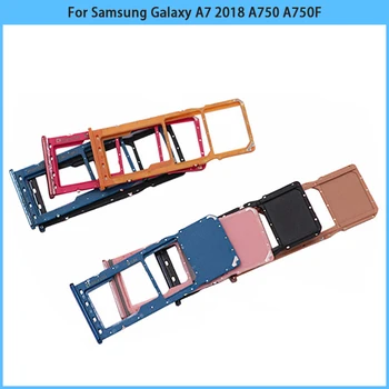 Для Samsung Galaxy A7 2018 A750 A750F Слот для SIM-карты Держатель Лотка для SD-карт Адаптер Sim-Карты Single Dual 1