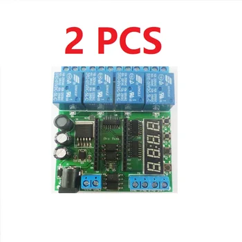 2 ШТ IO22C04*2 DC 5-24 В 4 Канала Pro mini PLC Плата Релейный Щит Модуль для Arduino Многофункциональная Плата Переключения Таймера Задержки