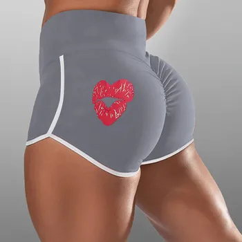 Брюки Леггинсы Модные Спортивные Женские Шорты Для Йоги Elasic Running Love Yoga Pants