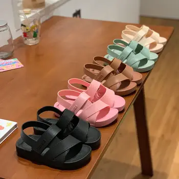 Детские сандалии MHYTY 2023, летняя новая обувь для мальчиков, пляжная обувь для девочек, нескользящая детская обувь на мягкой подошве