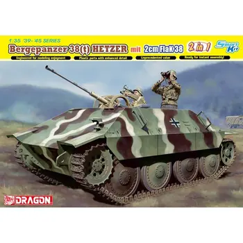 DRAGON 6399 1/35 Bergepanzer 38 (t) HETZER mit 2cm FlaK 38 - Набор масштабных моделей