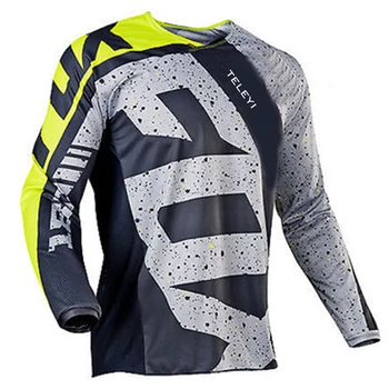 MTB Даунхилл Джерси Рубашка Для мотокросса Polera Mtb Джерси Спортивная Одежда Для Горных Велосипедов С Длинным Рукавом Enduro DH Мотоциклы FOX TELEYI 0