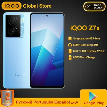vivo iQOO Z7X 5G Мобильный Телефон Snapdragon 695 6,64 