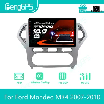 Для Ford Mondeo MK4 2007-2010 Android Автомобильный Радиоприемник Стерео Мультимедийный Плеер 2 Din Авторадио GPS Навигация PX6 Экран Устройства