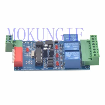 1шт 3-канальный релейный контроллер DMX 512 Декодер RGB Модуль светодиодной ленты Узел сброса 5 ~ 24 В WS-DMX-RELAY-3CH-BAN