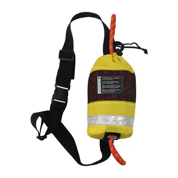 Переносные сумки для броска Плавающая веревка для броска Полипропиленовая светоотражающая леска 16 м Защитное снаряжение для рыбалки, катания на лодках, уличные аксессуары