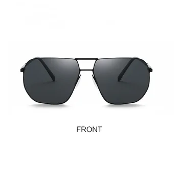 2023 Новые поляризованные солнцезащитные очки Металлические двухлучевые мужские очки для вождения Toad Mirror Уличная мода Крутая езда
