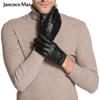 Jancoco Max Перчатки Из Натуральной Овчины Зима Осень Теплые Ветрозащитные Перчатки Для Вождения Велосипеда С Сенсорным Экраном S2022