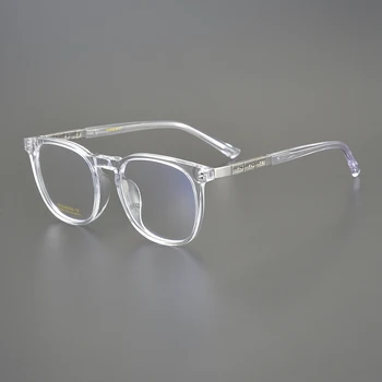 Винтажная оправа для очков из чистого титана, мужская роскошная ретро Квадратная оправа для оптических очков по рецепту, может соответствовать очкам бренда Myopia