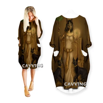 Божий глаз Египта Фараон Анубис Древняя Уличная Одежда С 3D Принтом Женские Платья Американского размера Модные Пижамы Harajuku Женская Одежда
