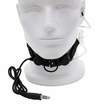 Гарнитура для портативной рации Element Z-Tac с горловым микрофоном для вакуумной передачи звука CS Headset