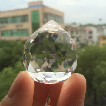 Высококачественный Прозрачный 30 мм Кристалл K9, граненый шар, Стеклянная люстра-сфера, подвеска 