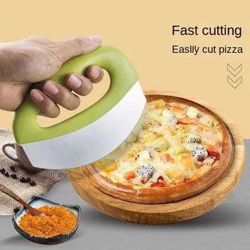 Нож для пиццы из нержавеющей стали с защитным чехлом