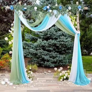 Ткань для драпировки свадебной арки, красивый удлиненный Мягкий Фон для арки для свадебной вечеринки, Драпировка, Аксессуары для вечеринок