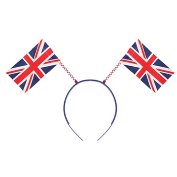 Аксессуары Антенна Повязка на голову Забавные Коронации Королей Празднование Вечеринки с флагом Великобритании Головной Убор Для детей и взрослых Реквизит для спортивных мероприятий