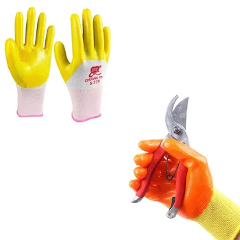 Рабочие перчатки Защитные перчатки для работы Латекс ПВХ Садово-фермерское строительство Износостойкие водонепроницаемые перчатки