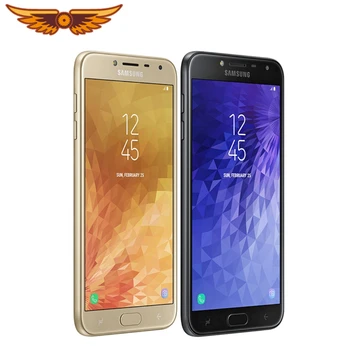 Оригинальный Samsung Galaxy J4 J400F 5,5 Дюймов четырехъядерный процессор 2 ГБ ОЗУ 16 ГБ Пзу LTE 13-Мегапиксельная Камера С двумя SIM-картами 1080P Разблокированный Мобильный телефон