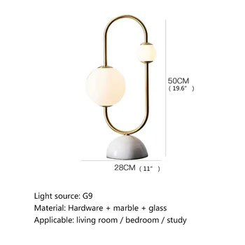 ЯРКАЯ скандинавская современная креативная настольная лампа с диммером, светодиодное настольное освещение для украшения дома, гостиной 4
