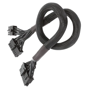 Для 24-контактного модульного кабеля Haiyun Power серии P серии KM3 с черной сеткой от 10 + 18 до 24 контактов