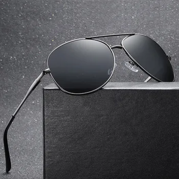 Классические мужские поляризованные солнцезащитные очки Фирменного дизайна Мужские Металлические Солнцезащитные очки для вождения UV400 оттенков Eyewear Oculos de sol