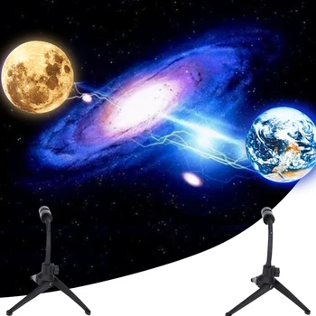 Новинка, проекционный светильник Moon Earth с возможностью поворота на 360 ° USB5v, интернет-знаменитость, романтический домашний декор, фоновый ночник для видеоблога