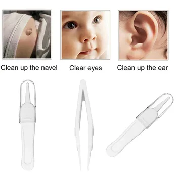 1/3 / 5шт Зажим Baby Dig Booger для чистки ушей, носа, пупка, безопасный пинцет, щипцы для чистки полости носа малыша, принадлежности для ухода за полостью носа малыша 0